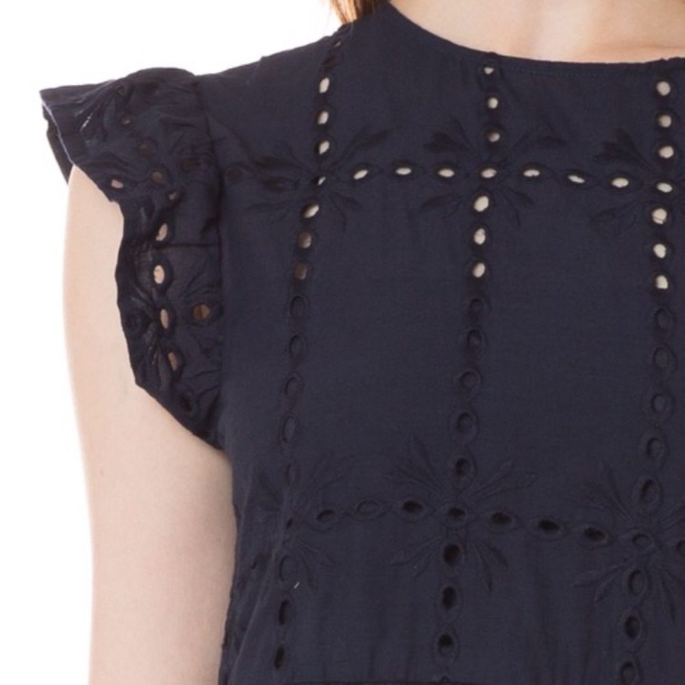 NWT Petalroz eyelet lace short sleeve babydoll - Picture 4 of 7
